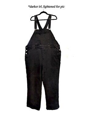 Universal Standard Casey Classic Dark Wash Denim Overalls Size L (loose fit)